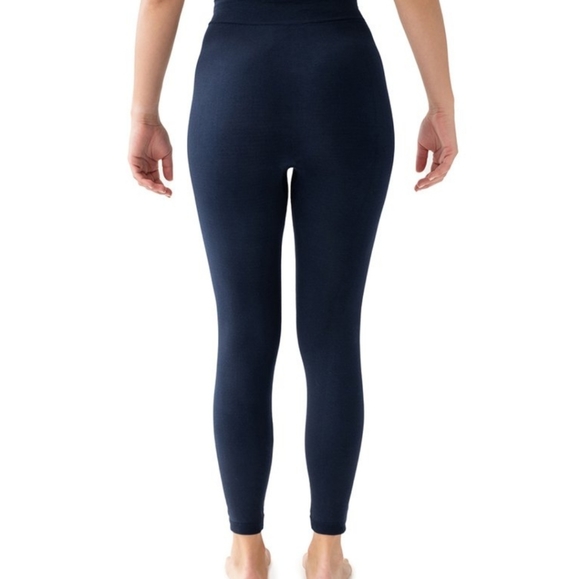 MUK LUKS Navy Fleece Lined Leggings - Picture 2 of 5